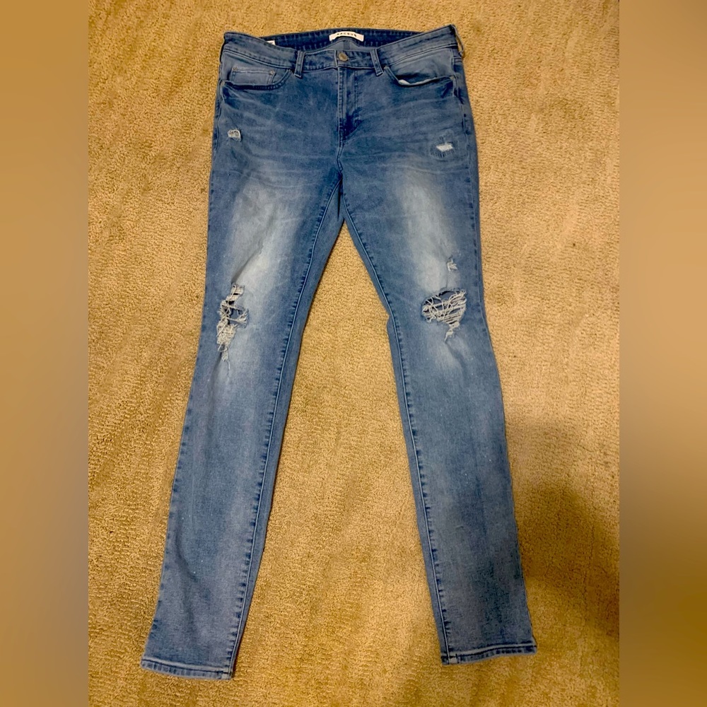 Mens 32x32 Pacsun Ripped Skinny Fit Jeans